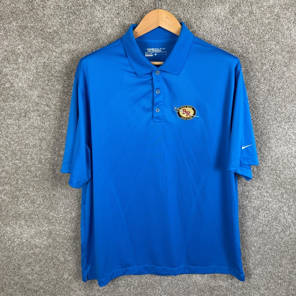 Nike Golf Dri Fit Lot of 3 Men's XL Blue Polo Shirt Performance Golf - Picture 5 of 10